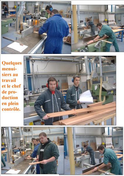 D�gauchisseuse, toupie et contr�le du chef de production